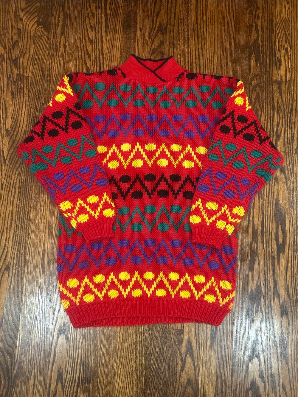 Vintage 90s Vibrant Knit Sweater